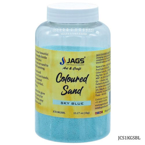Gift To Love | Jags Coloured Sand 1Kg Sky Blue No 22 | Code : JCS1KGSBL