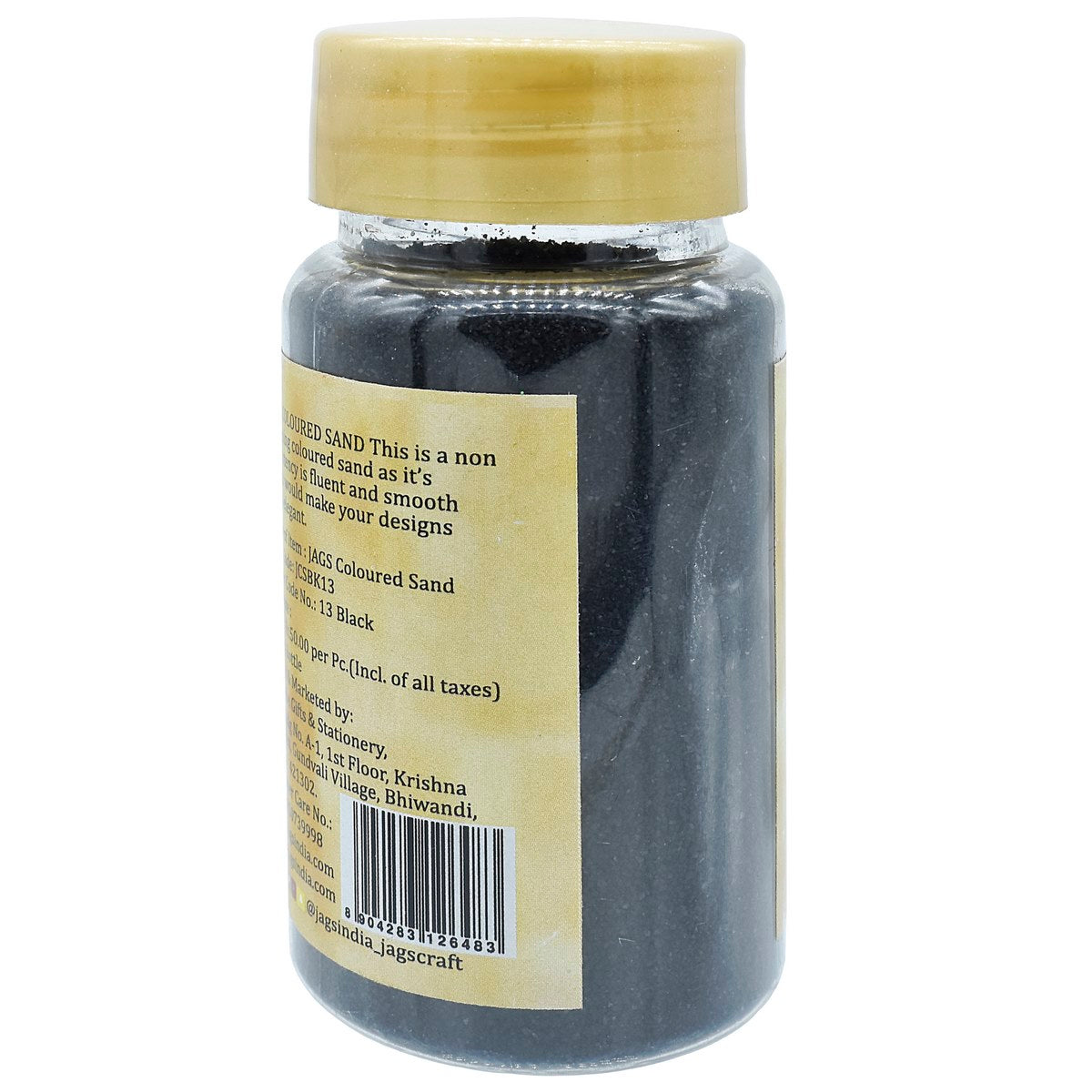 Gift To Love | Coloured Sand | Color : Black | Pcs : 160 Gms | Code : JCSBK13