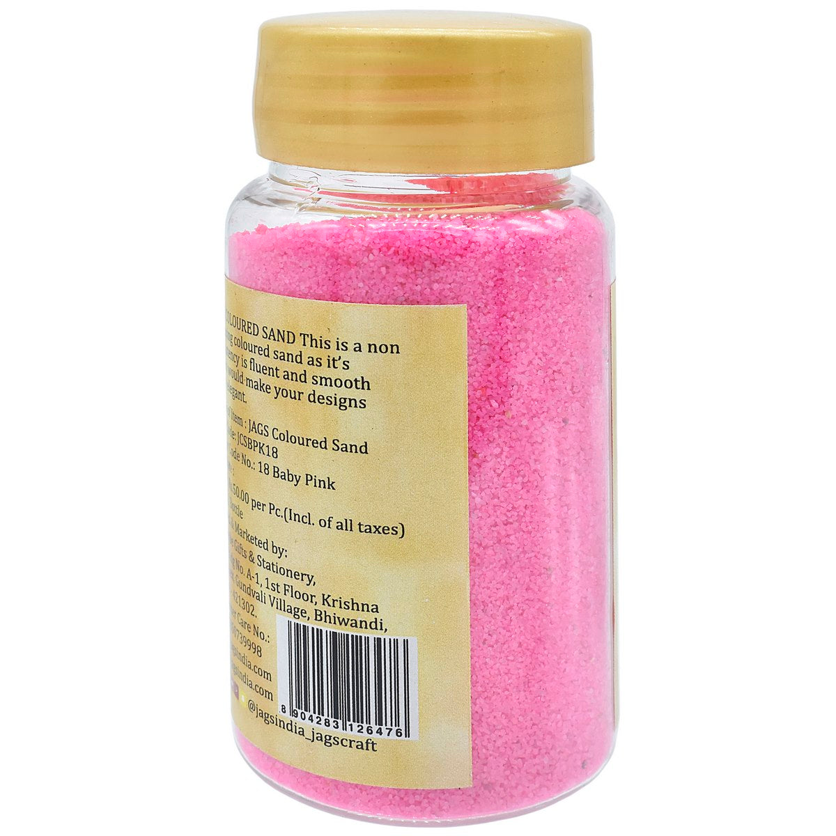 Gift To Love | Coloured Sand | Color : Baby Pink | Pcs : 160 Gms | Code : JCSBPK18