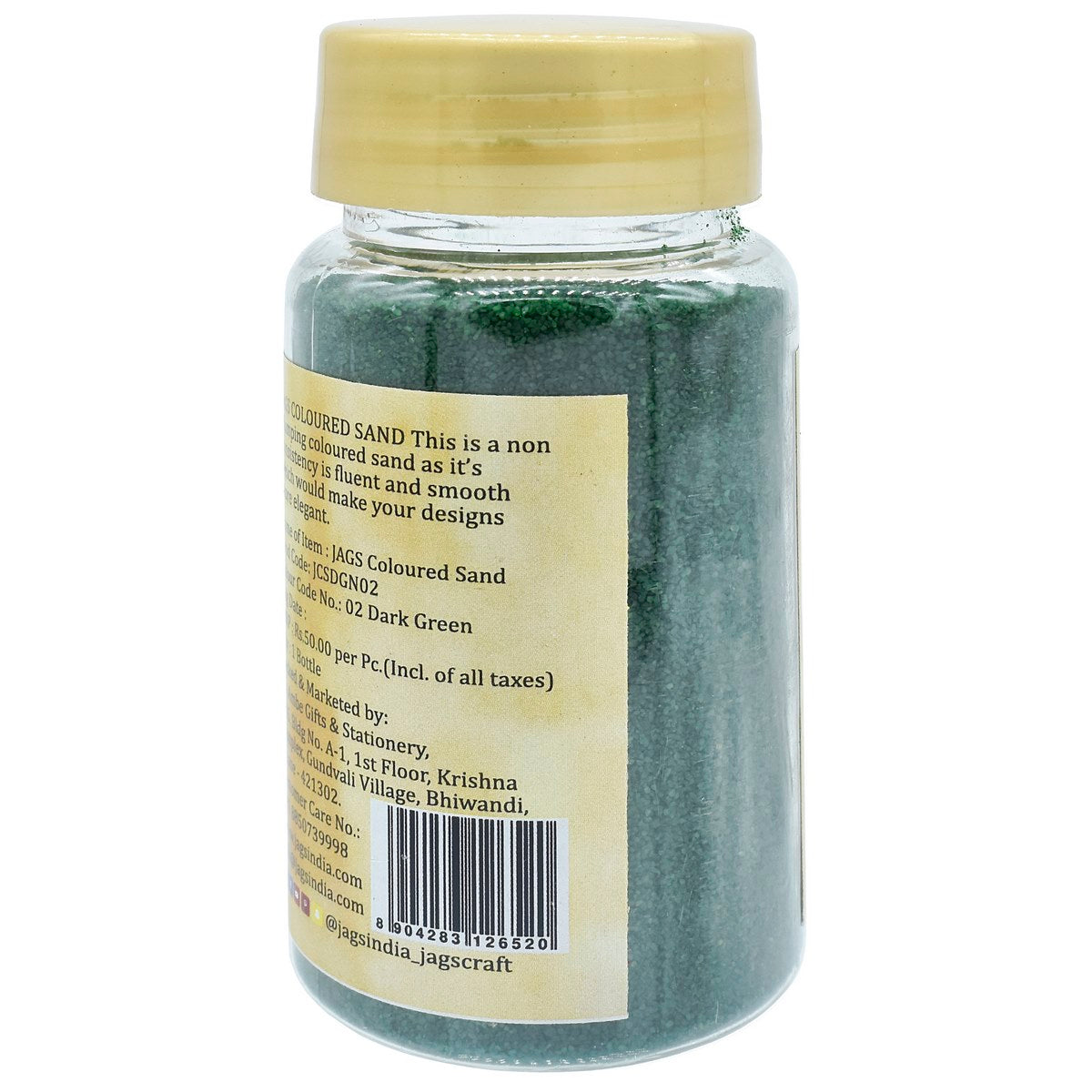 Gift To Love | Coloured Sand | Color : Dark Green | Pcs : 160 Gms | Code : JCSDGN02