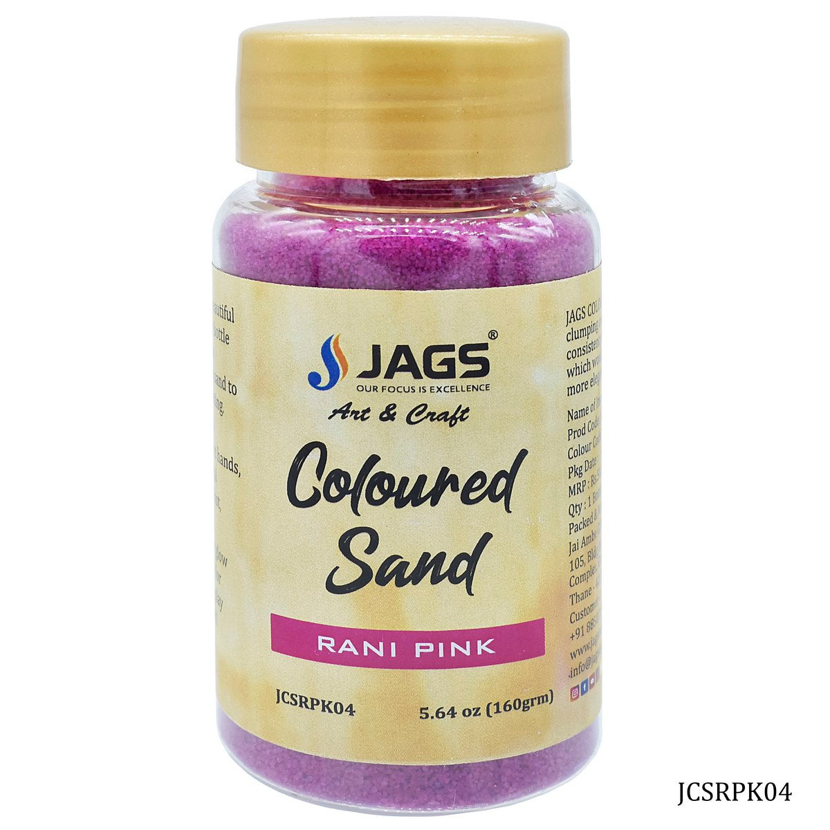 Gift To Love | Coloured Sand | Color : Rani Pink | Pcs : 160 Gms | Code : JCSRPK04