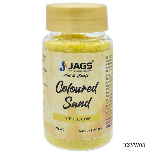Gift To Love | Coloured Sand | Color : Yellow | Pcs : 160 Gms | Code : JCSYW03