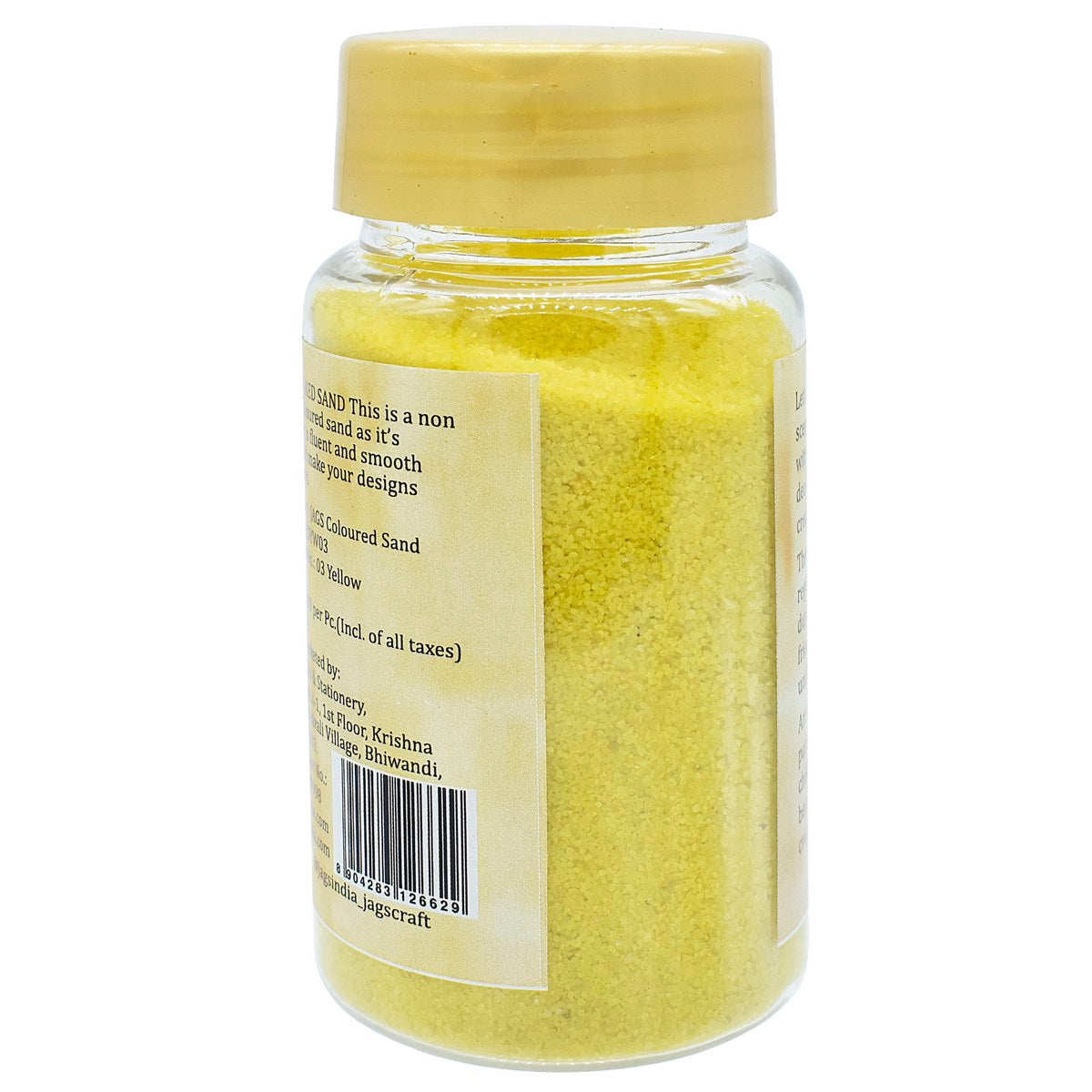 Gift To Love | Coloured Sand | Color : Yellow | Pcs : 160 Gms | Code : JCSYW03