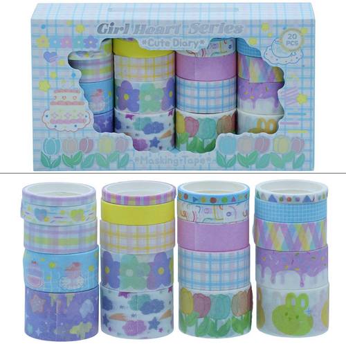 Gift To Love | Craft Tape Washi Girl Heart Series (20pcs) | Code : JD2622K