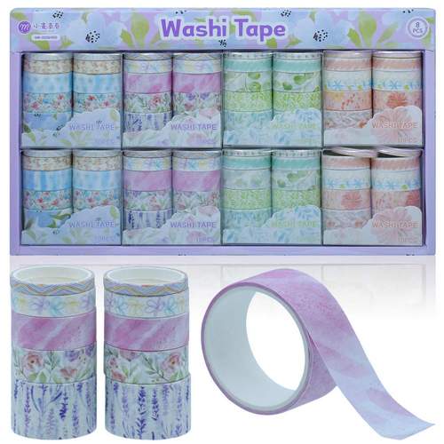 Gift To Love | Craft Tape Washi (2mX10pcs) 8Pcs Box Set | Code : JD2645D