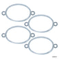 Gift To Love | Diy Bracelet Bezel Oval | Color : Silver | Pcs : 4 Pc | Code : JDBS03