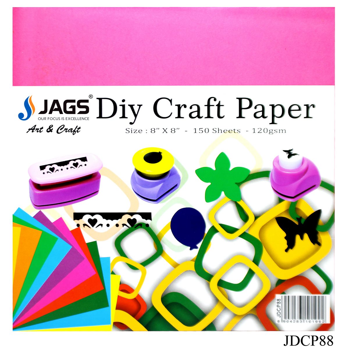 Gift To Love | DIY Craft Paper Colour Qube | Size : 8 X 8 | Code : JDCP88