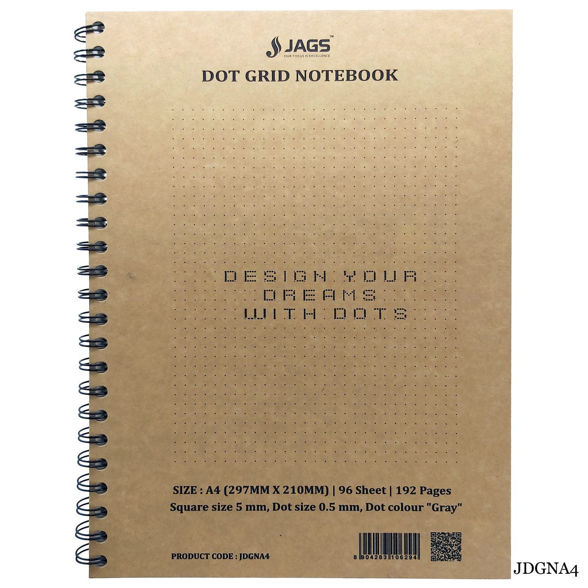 Gift To Love | Dot Grid Notebook | Size : A4 | Code : JDGNA4