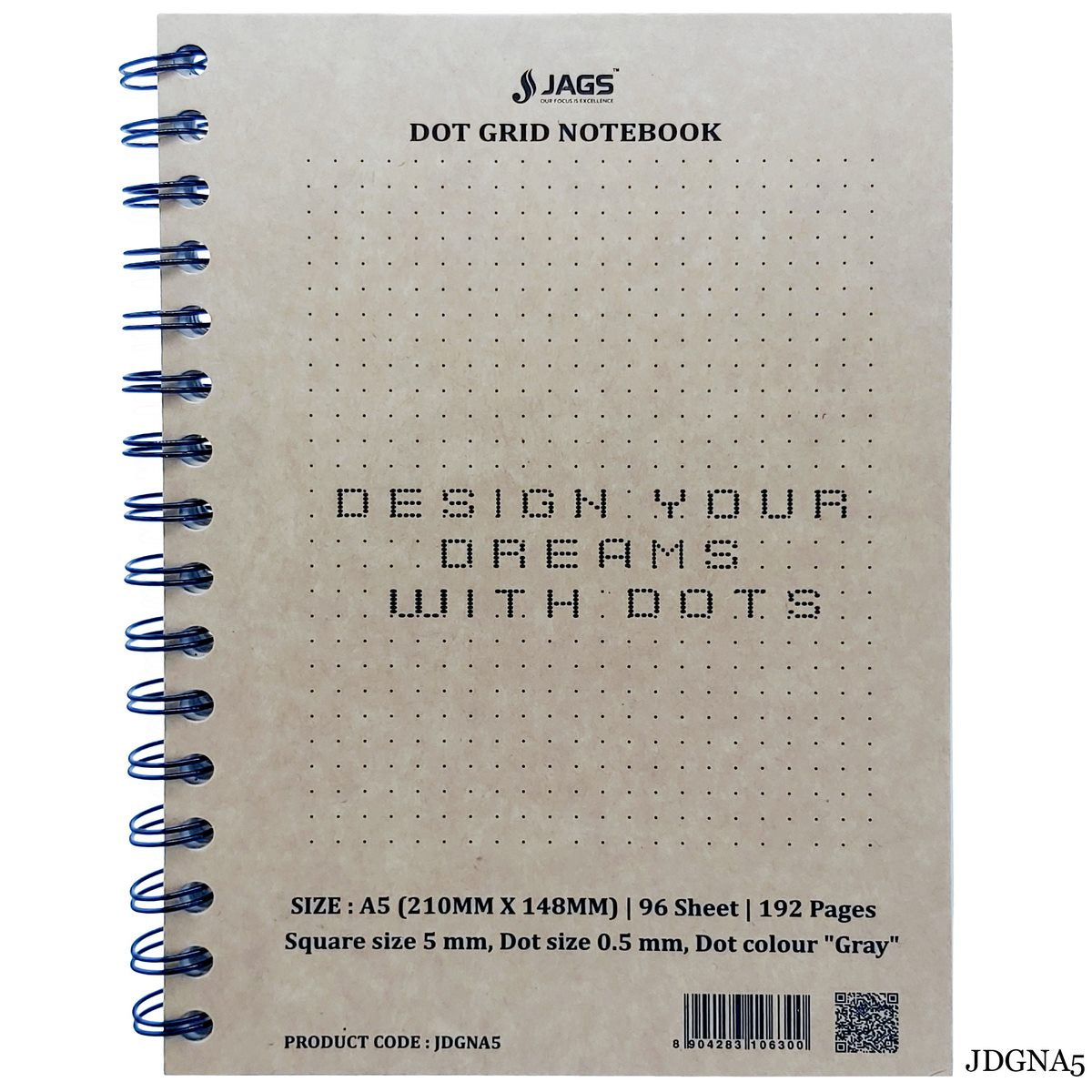 Gift To Love | Dot Grid Notebook | Size : A5 | Code : JDGNA5
