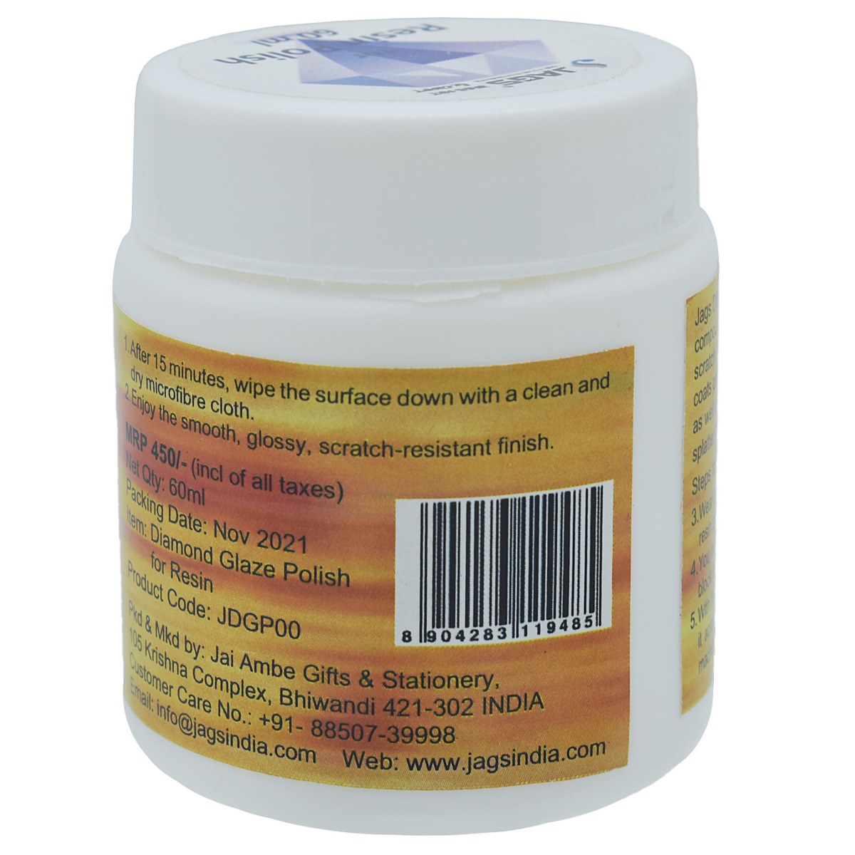 Gift To Love | Diamond Glaze Polish For Resin | Size : 60 Ml | Code : JDGP00