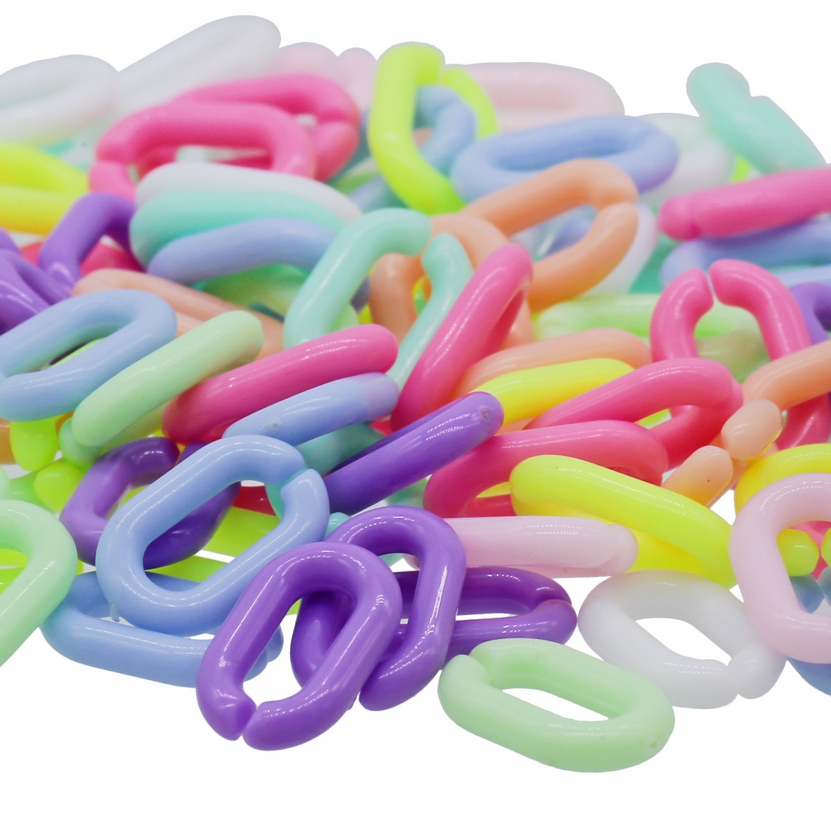 Gift To Love | Diy Plastic Chain Basic Small | Size : 9 X 14 Mm | Code : JDPC01
