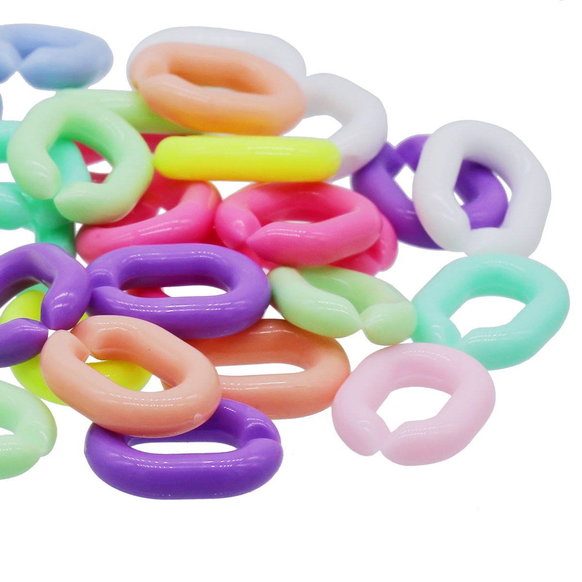 Gift To Love | Diy Plastic Chain Basic Medium | Size : 14 X 19 Mm | Code : JDPC02