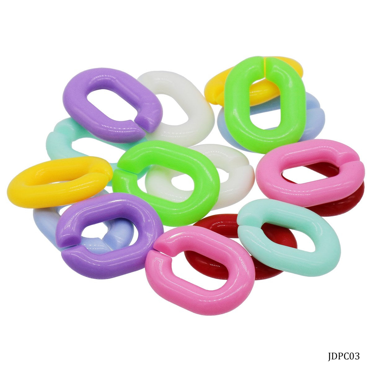 Gift To Love | Diy Plastic Chain Basic Big | Size : 18 X 24 Mm | Code : JDPC03