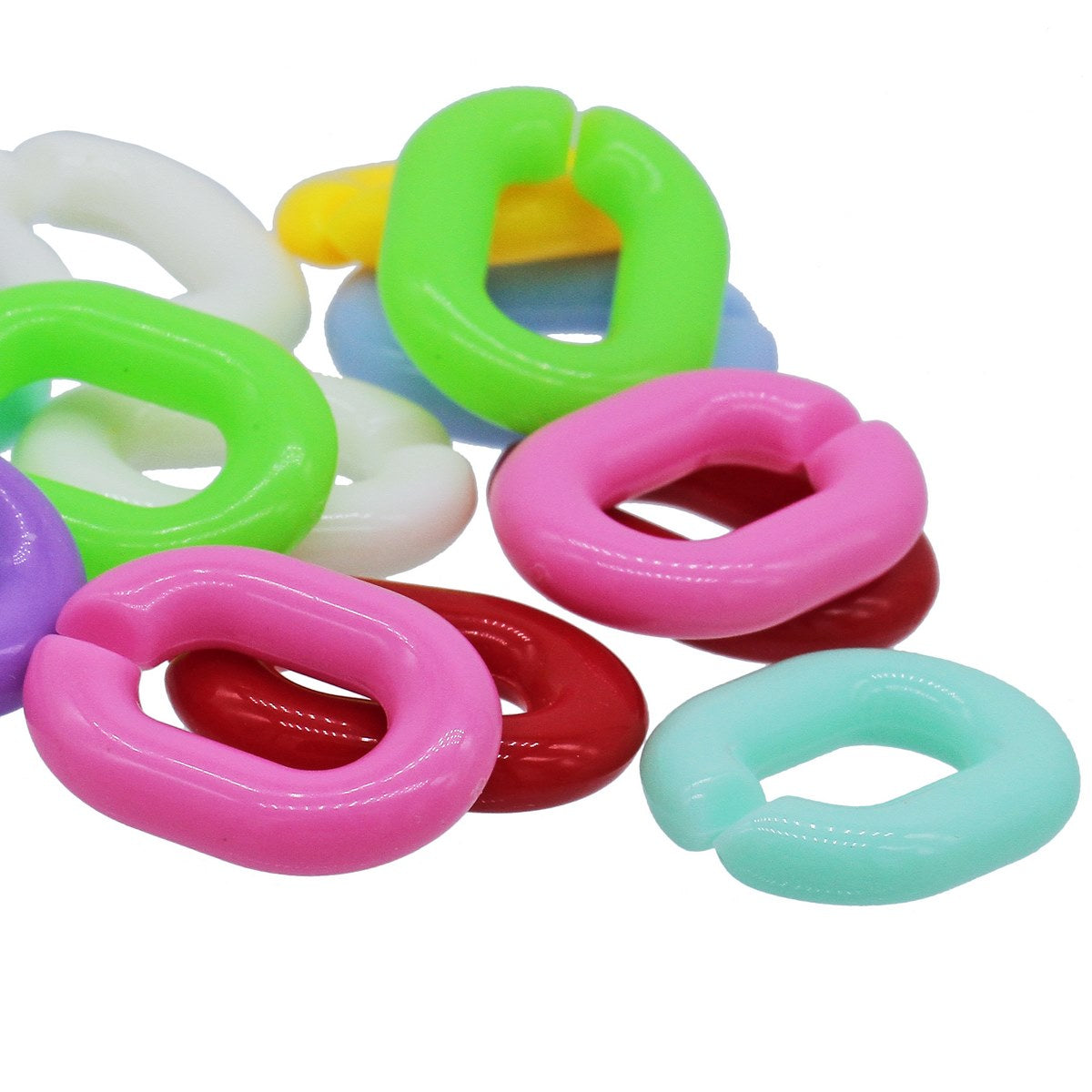 Gift To Love | Diy Plastic Chain Basic Big | Size : 18 X 24 Mm | Code : JDPC03