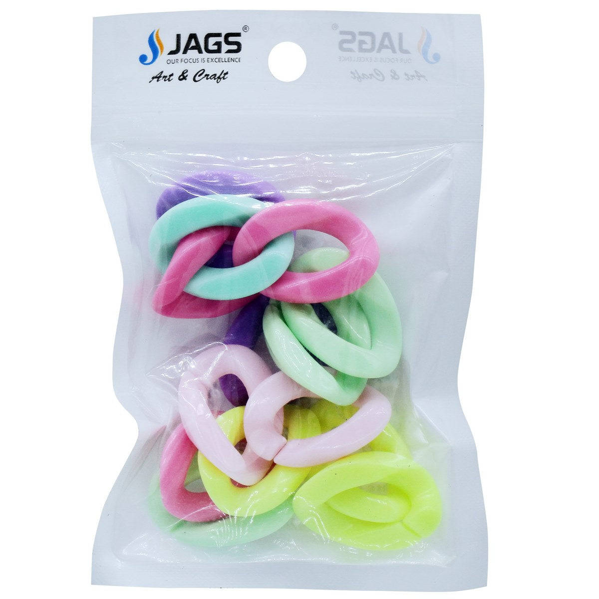 Gift To Love | Diy Plastic Chain Big | Size : 20 X 30 Mm | Code : JDPC06