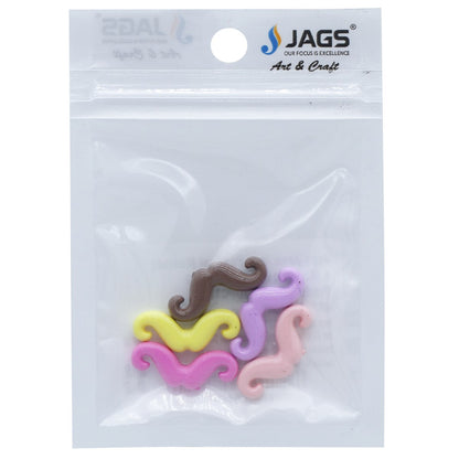 Gift To Love | Jewellery Pendant Mustache | Color : Mix Colour | Pcs : 5 Pcs | Code : JDPC12