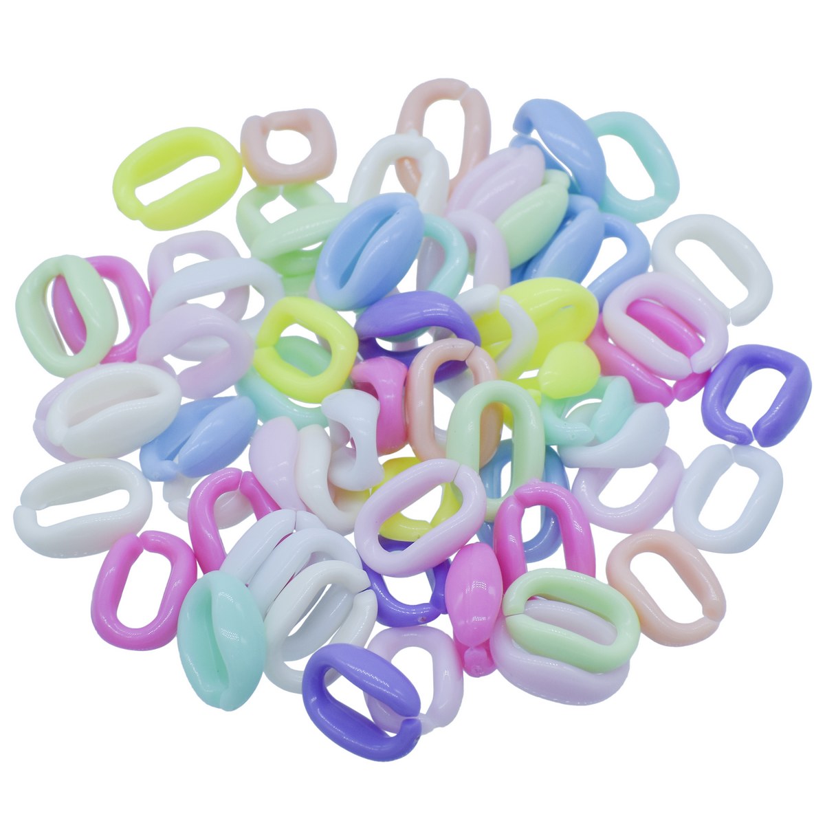 Gift To Love | Diy Plastic Chain Basic Pattern Round Small | Size : 25 Gsm | Code : JDPC21