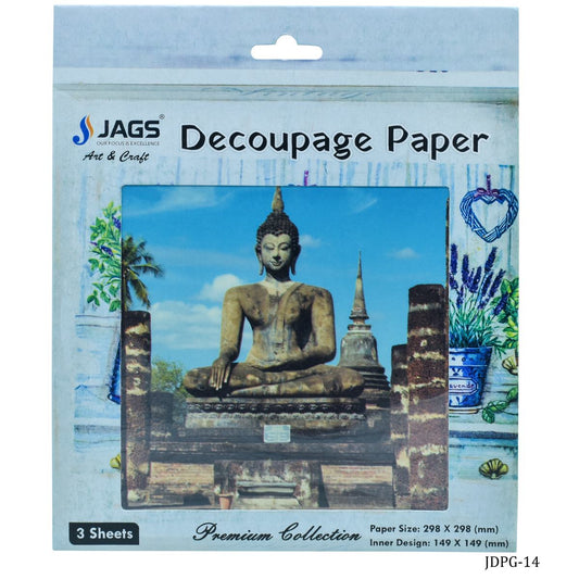 Gift To Love | Decoupage Paper Gautam Lord Buddha | Code : JDPG-14