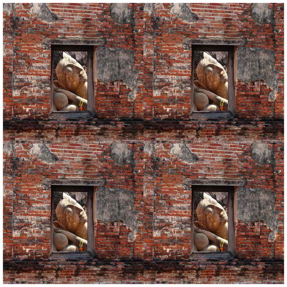 Gift To Love | Decoupage Paper Window Buddha | Code : JDPG-15