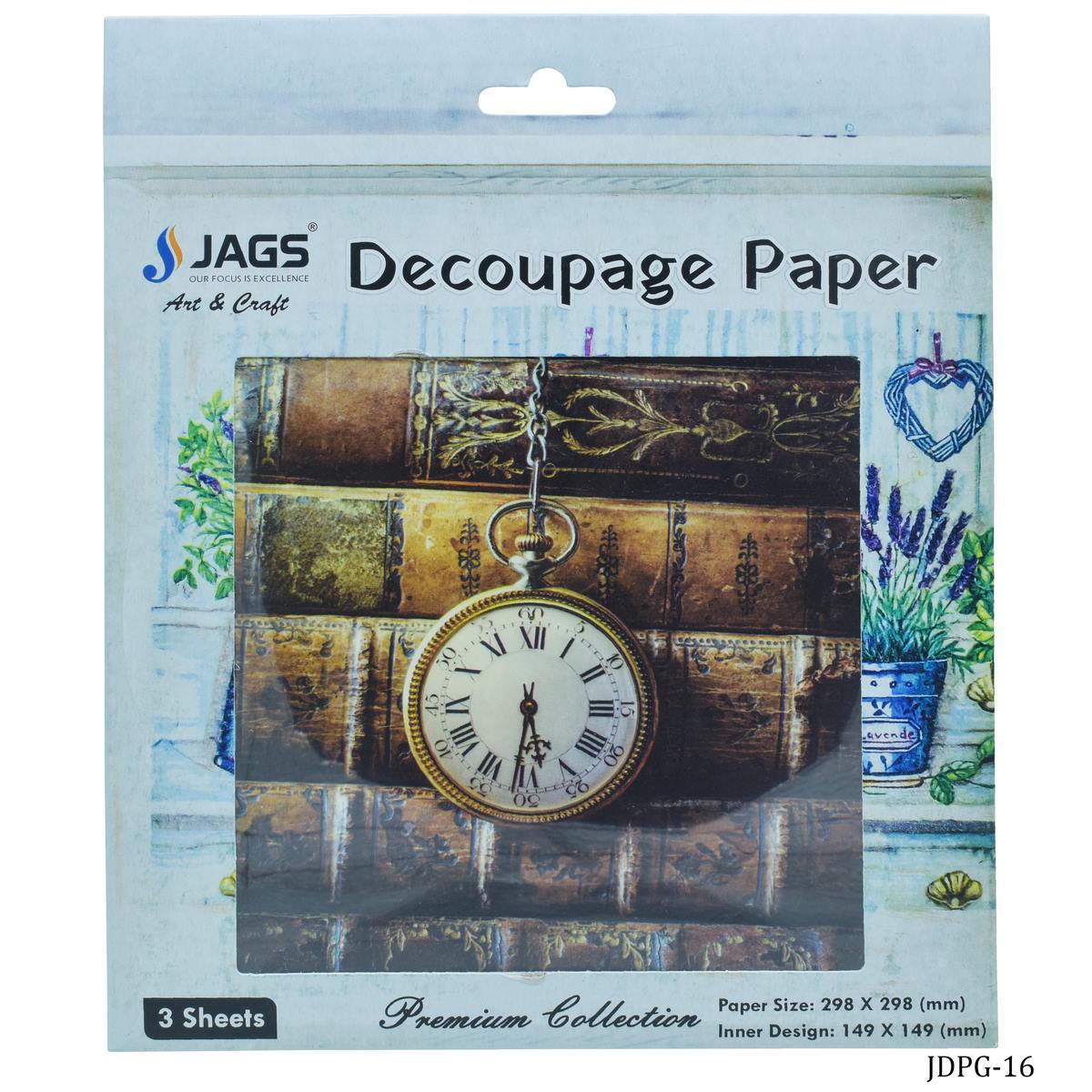 Gift To Love | Decoupage Paper Vintage Watch | Code : JDPG-16