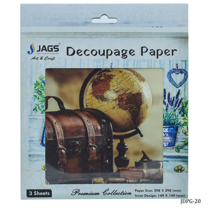 Gift To Love | Decoupage Paper Vintage Glob Box | Code : JDPG-20