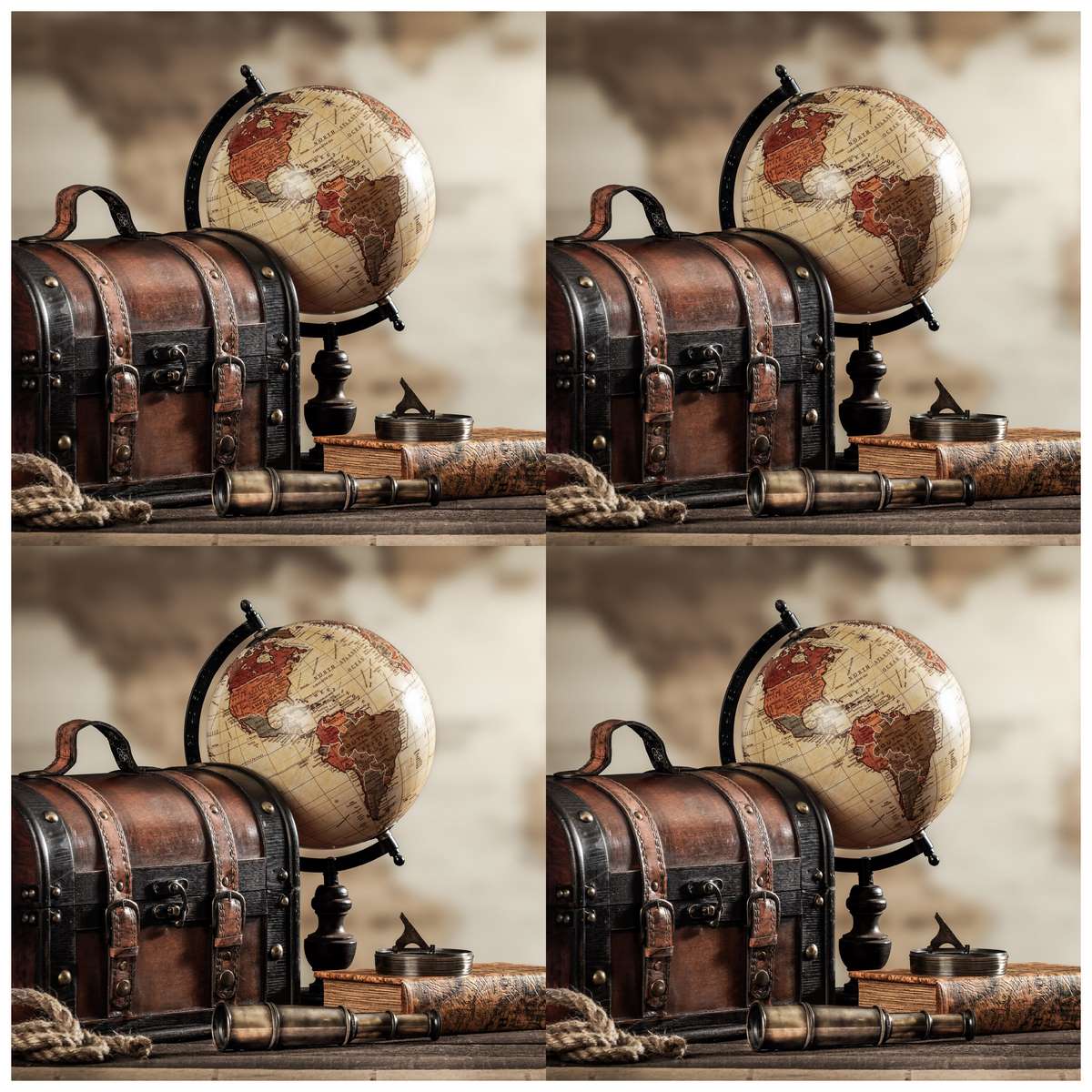 Gift To Love | Decoupage Paper Vintage Glob Box | Code : JDPG-20