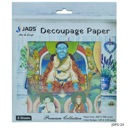 Gift To Love | Decoupage Paper Chinese Zambala Buddha | Code : JDPG-24