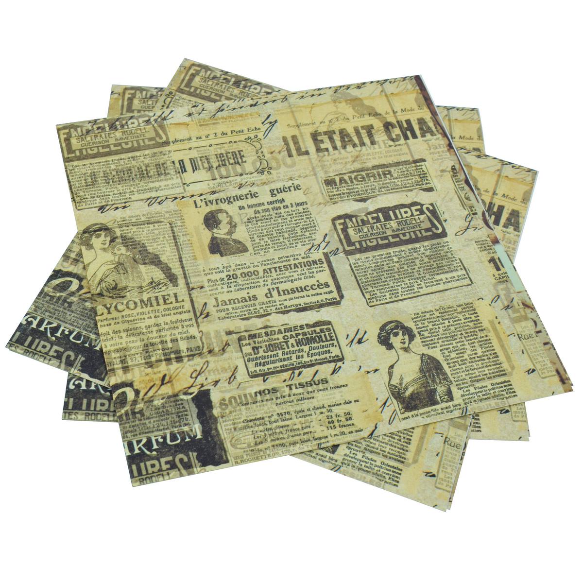 Gift To Love | Decoupage Paper Vintage News Paper | Code : JDPG-29