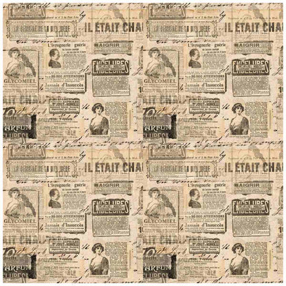 Gift To Love | Decoupage Paper Vintage News Paper | Code : JDPG-29