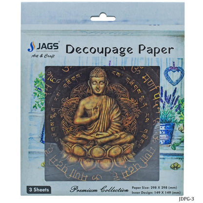 Gift To Love | Decoupage Paper Gautam Lord Buddha | Code : JDPG-3