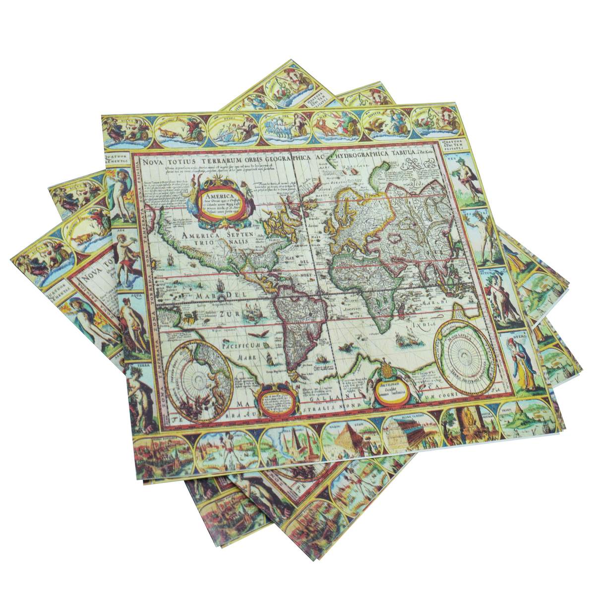 Gift To Love | Decoupage Paper Vintage World Map | Code : JDPG-32