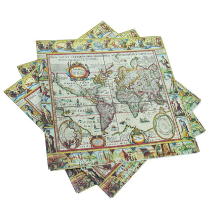 Gift To Love | Decoupage Paper Vintage World Map | Code : JDPG-32