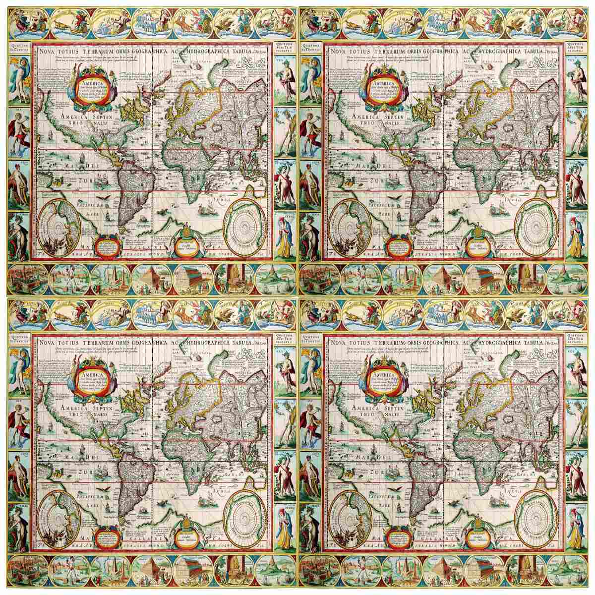 Gift To Love | Decoupage Paper Vintage World Map | Code : JDPG-32