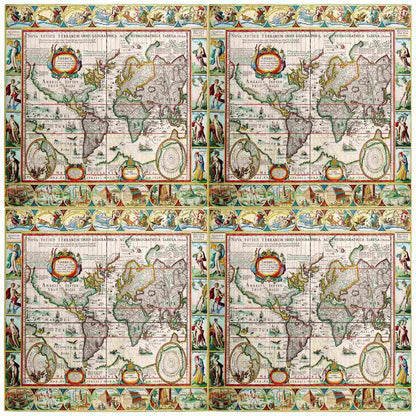 Gift To Love | Decoupage Paper Vintage World Map | Code : JDPG-32
