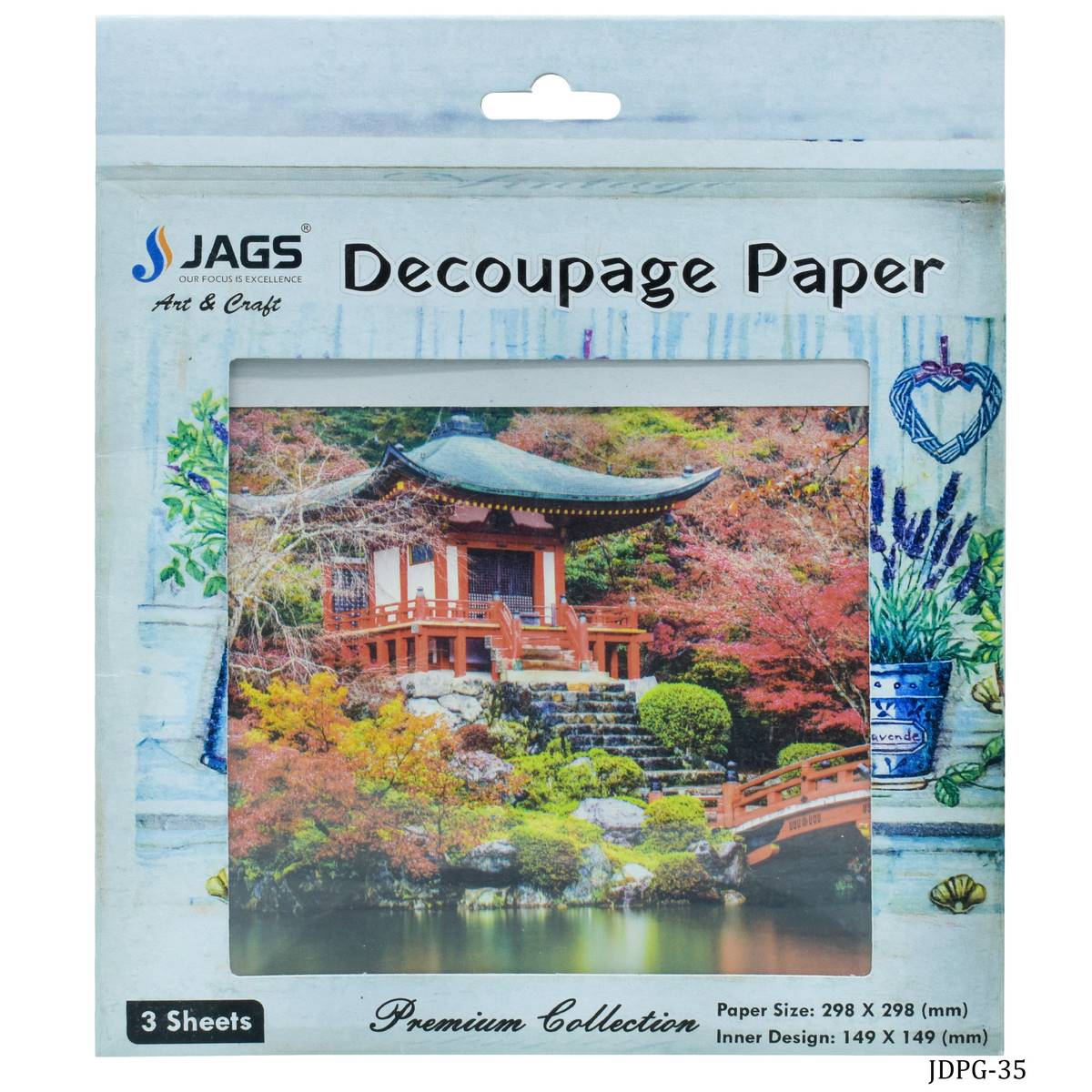 Gift To Love | Decoupage Paper Japanese Temple | Code : JDPG-35
