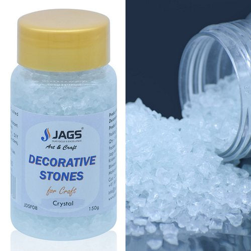Gift To Love | Jags Decorative Stones For Craft 150 Gram Crystel | Code : JDSF08