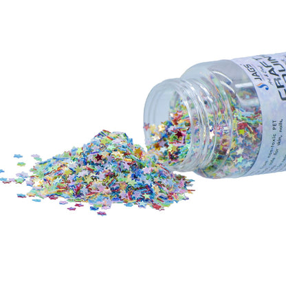 Gift To Love | Craft Sequins Star | Color : Multi Colour | Size : 3 Mm | Pcs : 20 Gms | Code : JDSM04