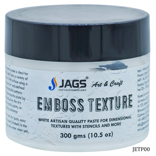 Gift To Love | Emboss Texture Paste | Color : White | Pcs : 300 Gms | Code : JETP00