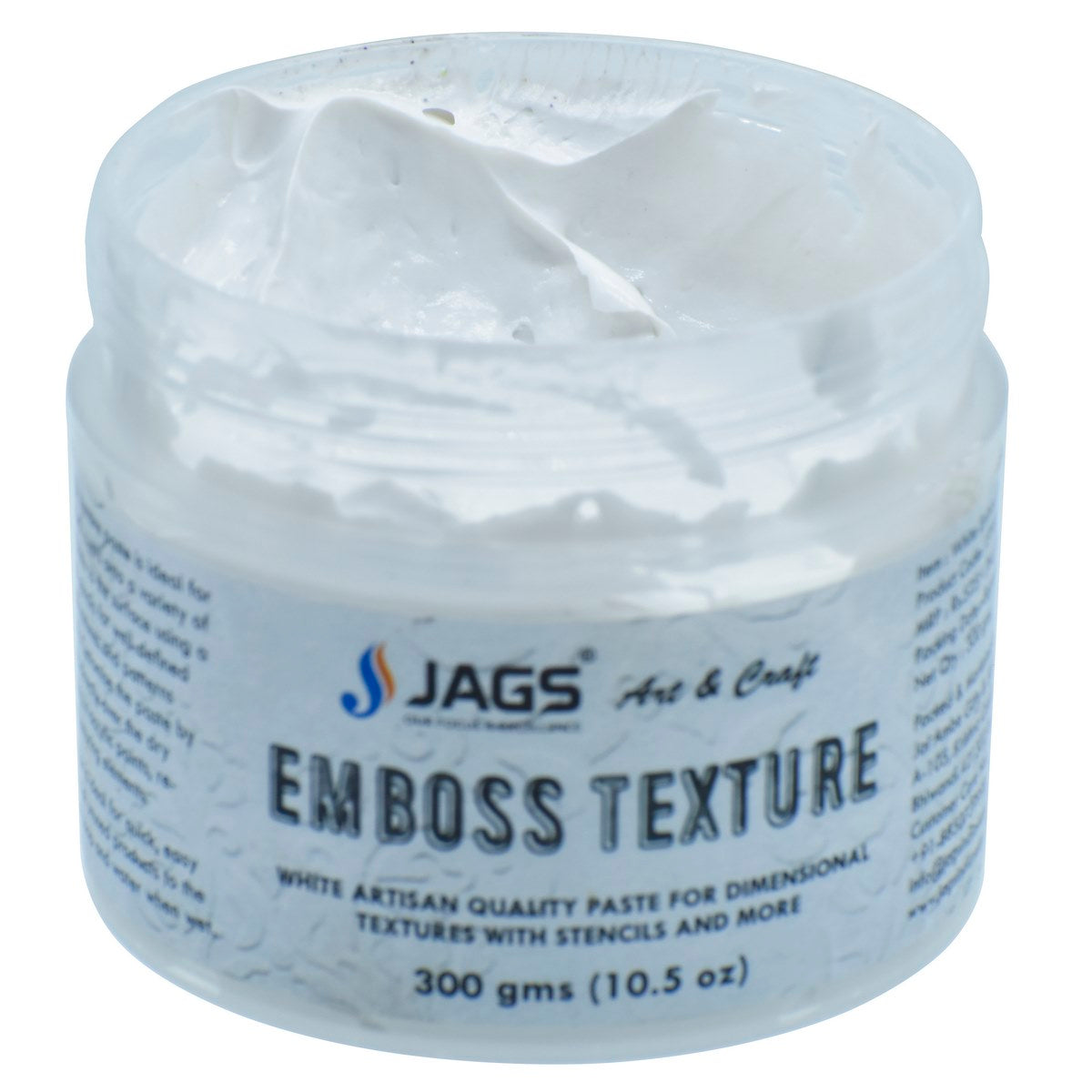 Gift To Love | Emboss Texture Paste | Color : White | Pcs : 300 Gms | Code : JETP00