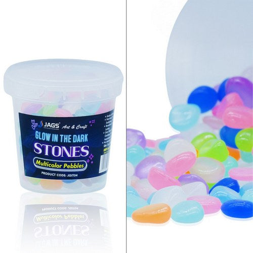 Gift To Love | Jags Glow In The Dark Small Chip Rocks Shape 100 Gram | Code : JGIT04