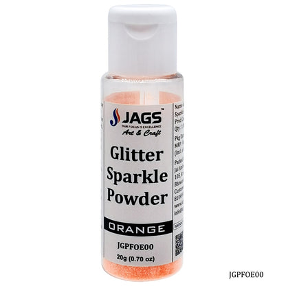 Gift To Love | Glitter Powder | Color : Fluorescent Orange | Size : 20 Gm | Code : JGPFOE00