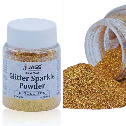 Gift To Love | Jags Glitter Powder 20gm S Gold 208 | Code : JGPMGD00