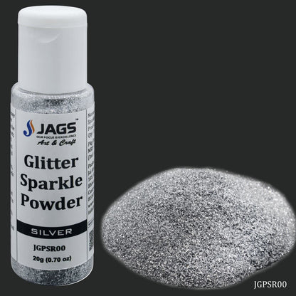 Gift To Love | Glitter Powder | Color : Silver | Size : 20 Gm | Code : JGPSR00