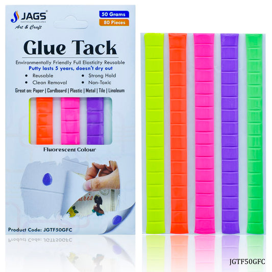 Gift To Love | Glue Tack | Color : Fluorescent | Size : 50 Gms | Code : JGTF50GFC