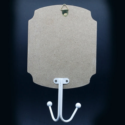Gift To Love | Wooden Hook Printed Fancy Square | Code : JH18070