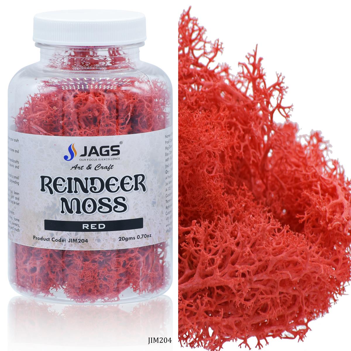 Gift To Love | Reindeer Moss | Color : Red | Pcs : 20 Grms | Code : JIM204