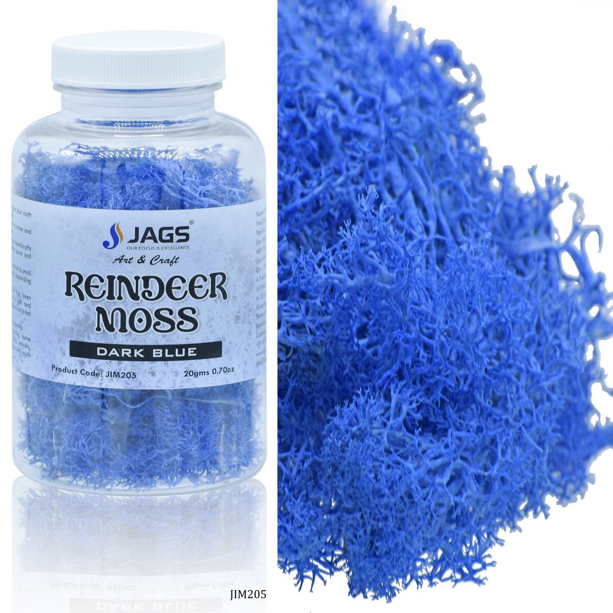 Gift To Love | Reindeer Moss | Color : Dark Blue | Pcs : 20 Grms | Code : JIM205