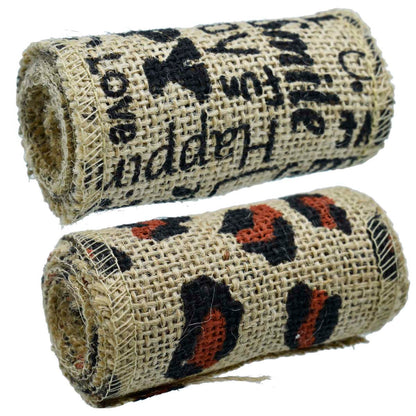 Gift To Love | Jute Roll Lace | Color : Jute Colour Print | Size : 3 Inch | Code : JJR3-15