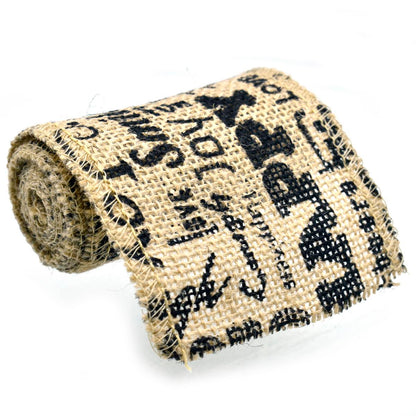 Gift To Love | Jute Roll Lace | Color : Jute Colour Print | Size : 3 Inch | Code : JJR3-15