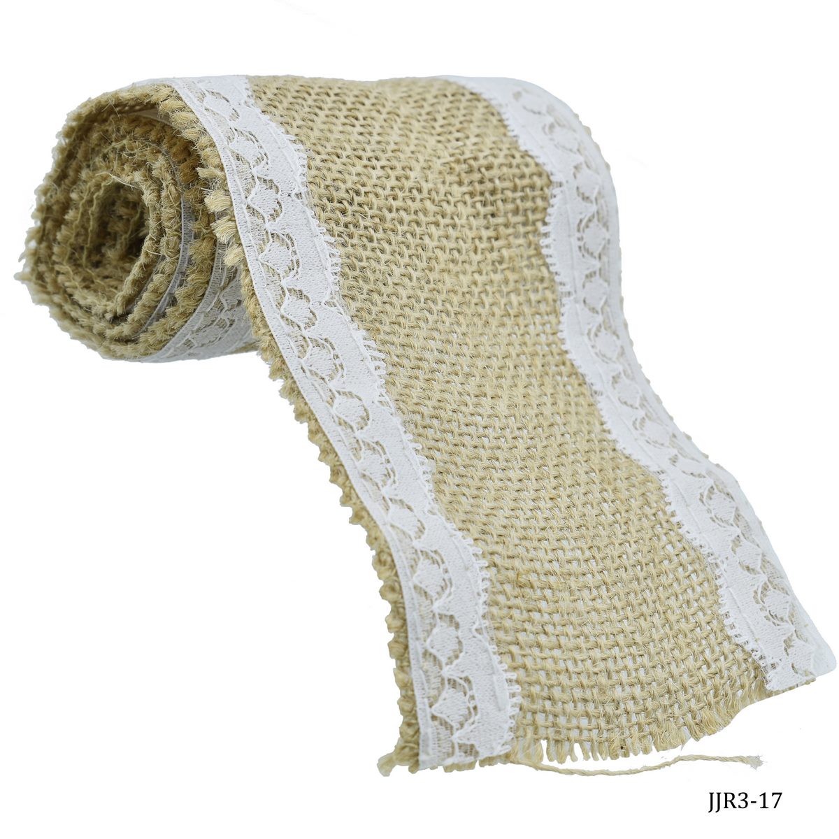 Jute Roll Jute With Lace 2 Side 3Inch JJR3-17
